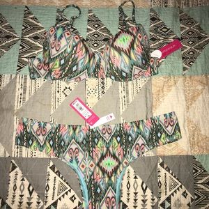 Aztec print bikini